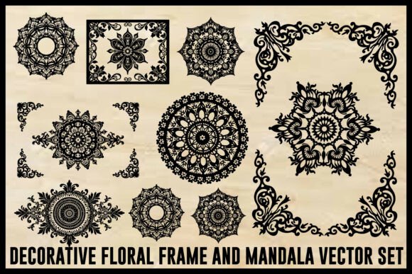 Download Vintage Floral Laser Cut Ornamental Fram - Laser Collection