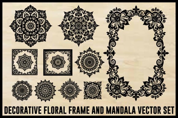 Download Vintage Floral Laser Cut Ornamental Fram - Laser Collection