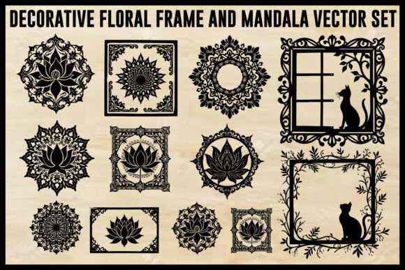 Download Vintage Floral Laser Cut Ornamental Fram - Laser Collection