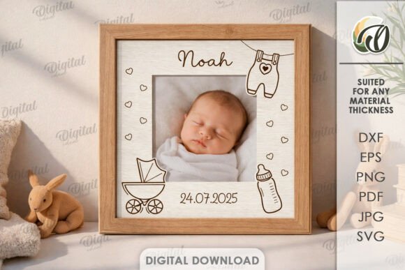 Download Kids Photo Frame Laser Cut - Laser Collection