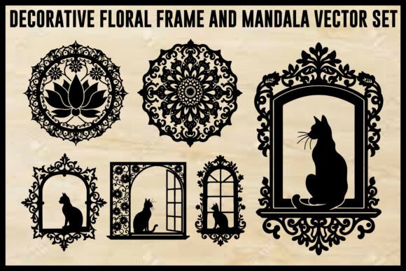 Download Vintage Floral Laser Cut Ornamental Fram - Laser Collection