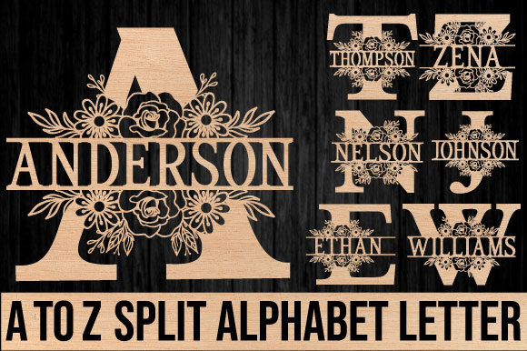 Download Alphabet Monogram Letter Laser Cut - Laser Collection