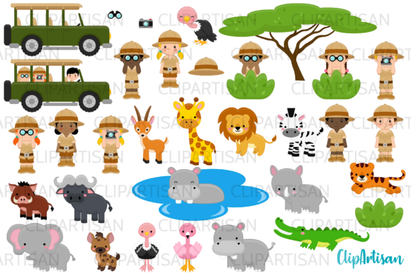Download Safari Clipart, African Safari Tour - Safari clipart Collection