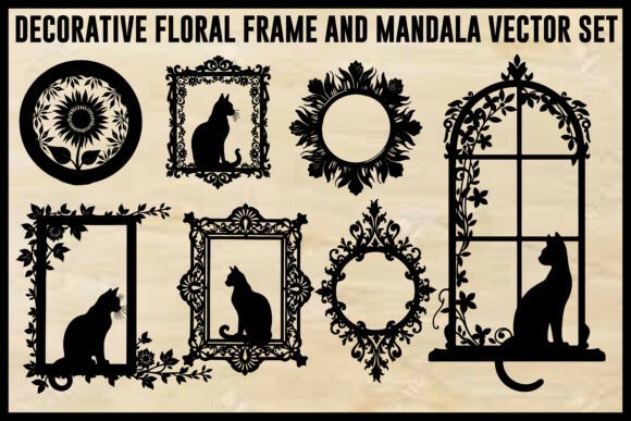 Download Vintage Floral Laser Cut Ornamental Fram - Laser Collection