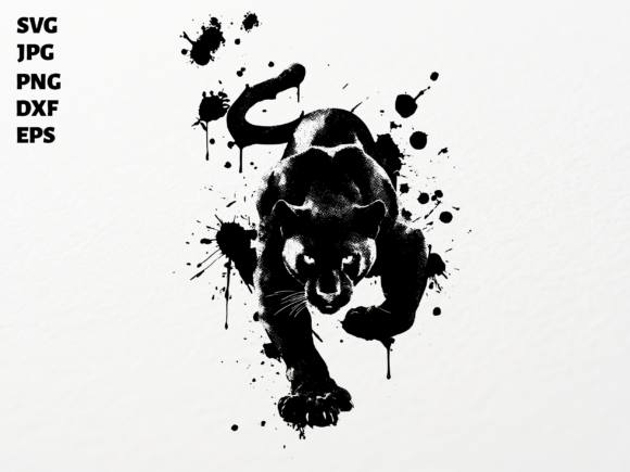 Download Panther Grunge Clipart Sublimation PNG - Sublimation png Collection